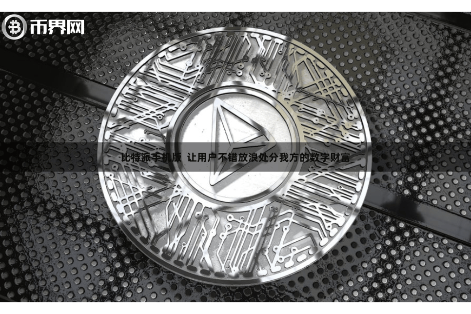 比特派手机版 让用户不错放浪处分我方的数字财富