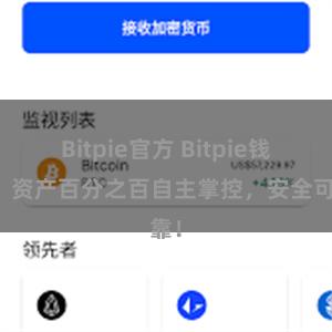 Bitpie官方 Bitpie钱包：资产百分之百自主掌控，安全可靠！