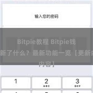 Bitpie教程 Bitpie钱包更新了什么？最新功能一览【更新内容】