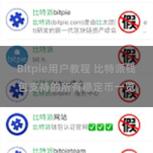 Bitpie用户教程 比特派钱包支持的所有稳定币一览