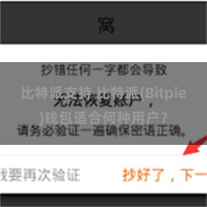 比特派支持 比特派(Bitpie)钱包适合何种用户？