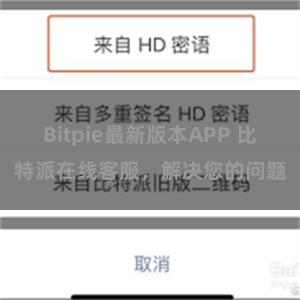 Bitpie最新版本APP 比特派在线客服，解决您的问题